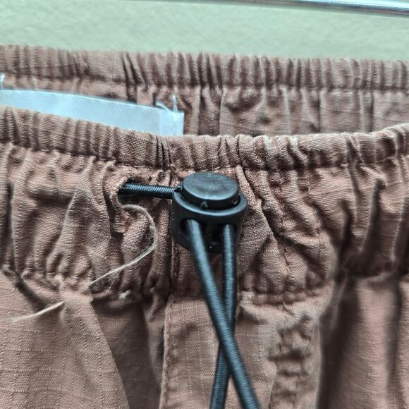 Zara Women's Parachute Wide Leg Ripstop Relaxed Fit Pants Outdoor Brown Size 4 - Picture 5 of 9